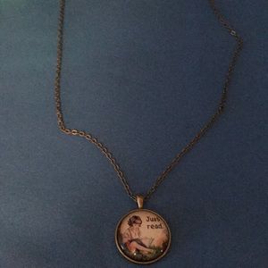 Just read necklace